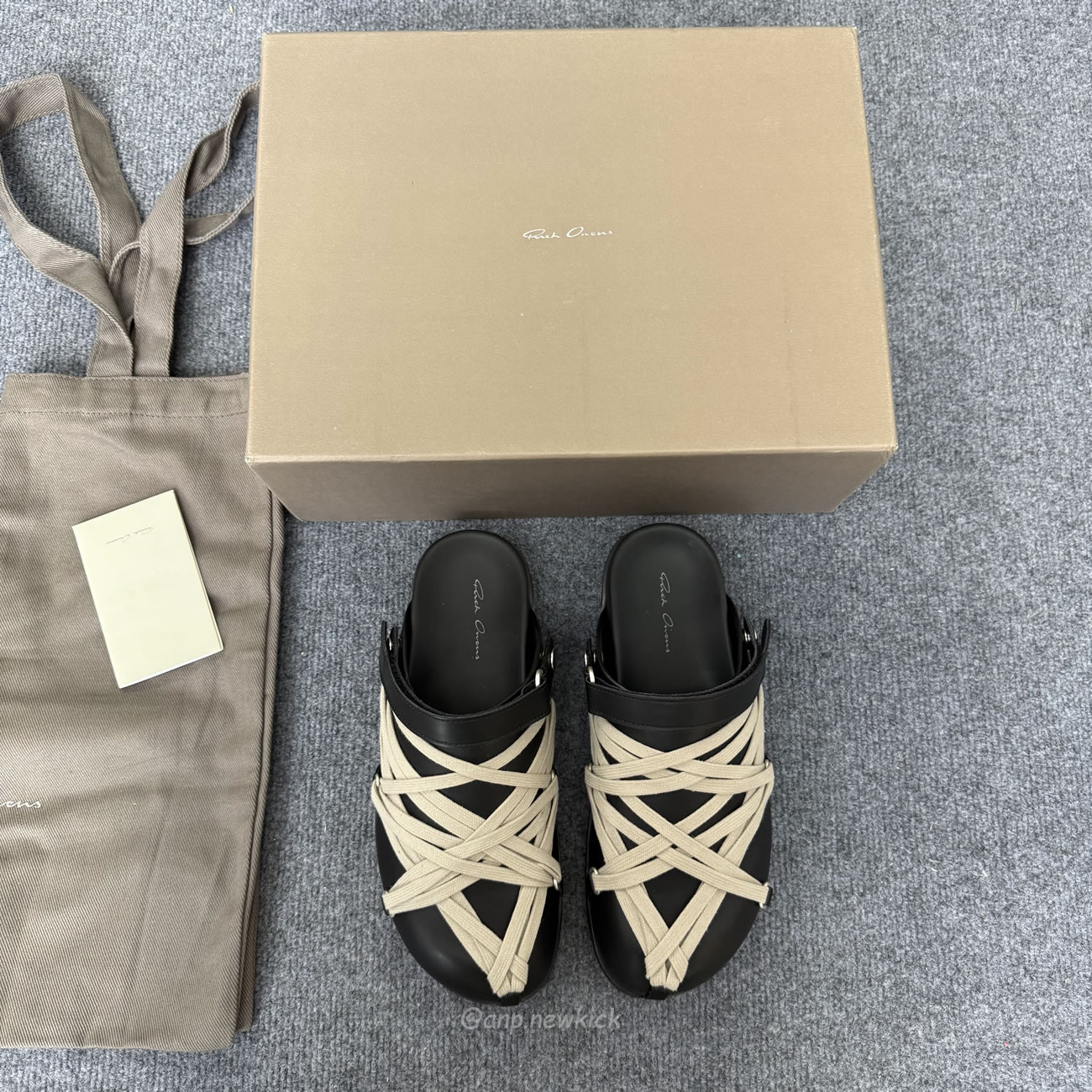 Rick Owens Hollywood Megalaced Mule Granola Black Ru01e5813 Loow1 09 (5) - www.newkick.vip